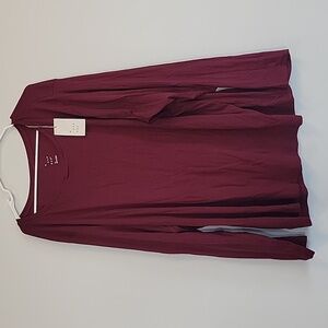 Ladies top Burgundy 4x